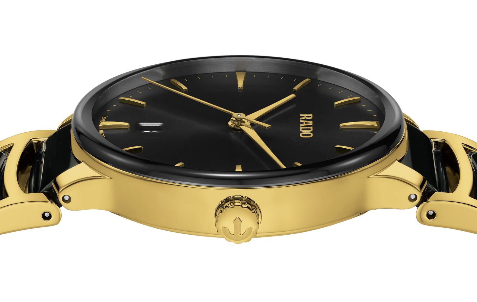 Унисекс кварцевый часы Rado Centrix 073.6022.3.015 черный нержавеющая сталь + pvd + керамика — Изображение 3