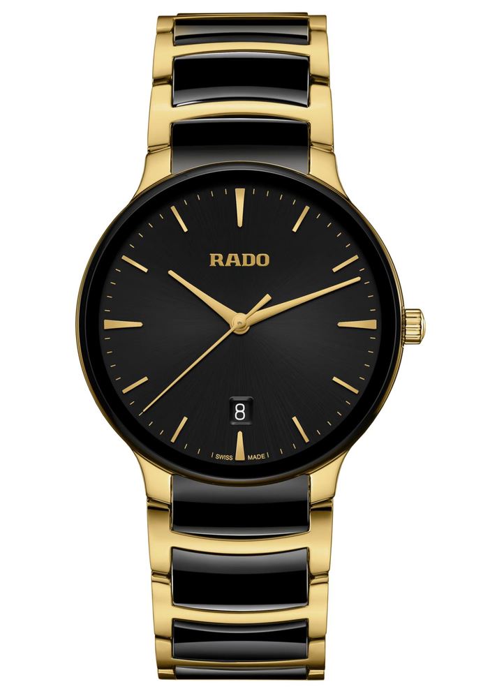 Унисекс кварцевый часы Rado Centrix 073.6022.3.015 черный нержавеющая сталь + pvd + керамика — Изображение 1