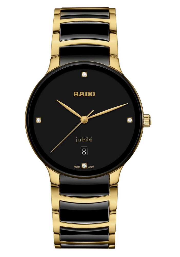 Унисекс кварцевый часы Rado Centrix 073.6022.3.071 черный нержавеющая сталь + pvd + керамика — Изображение 1