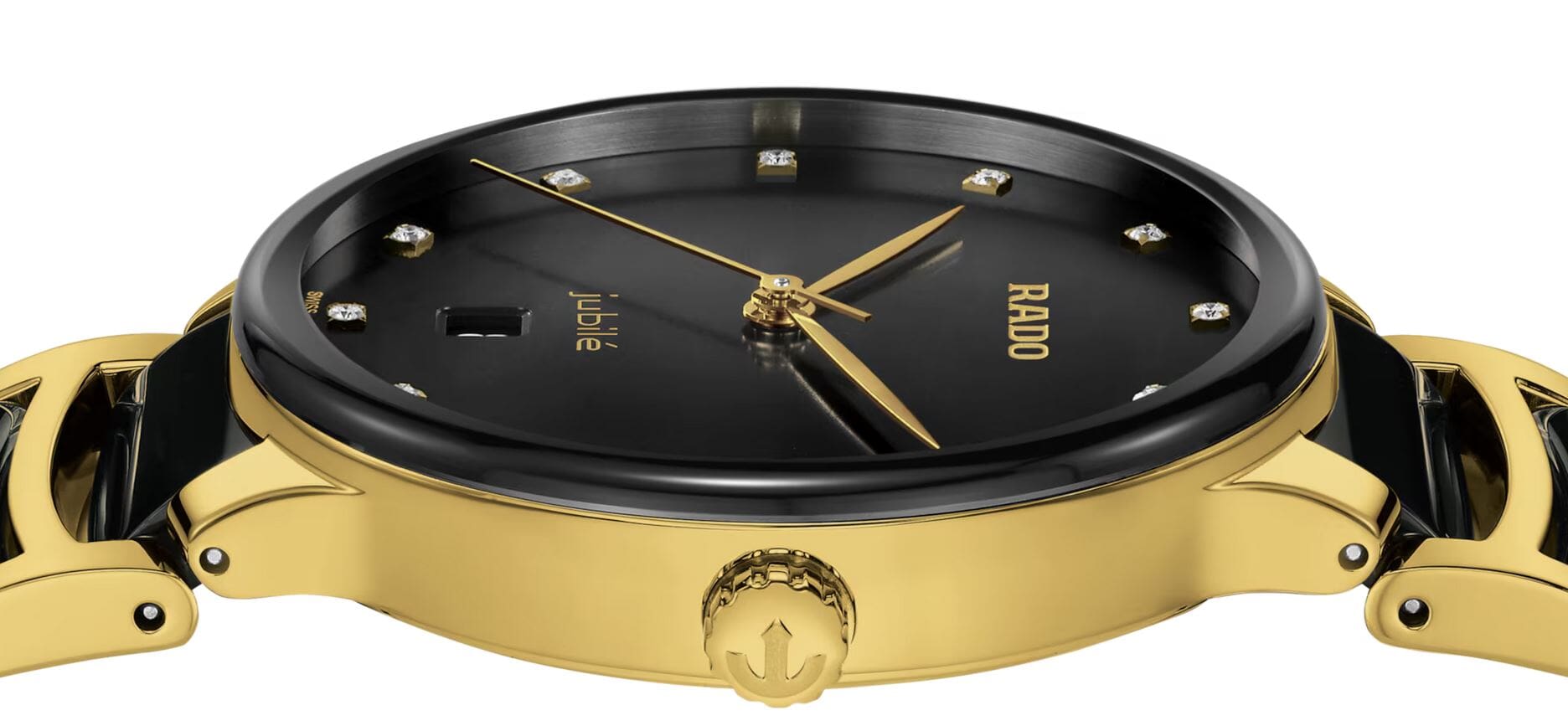 Унисекс кварцевый часы Rado Centrix 073.6022.3.074 черный нержавеющая сталь + pvd + керамика — Изображение 5
