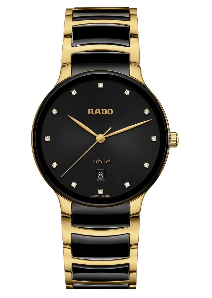 Унисекс кварцевый часы Rado Centrix 073.6022.3.074 черный нержавеющая сталь + pvd + керамика — Изображение 1