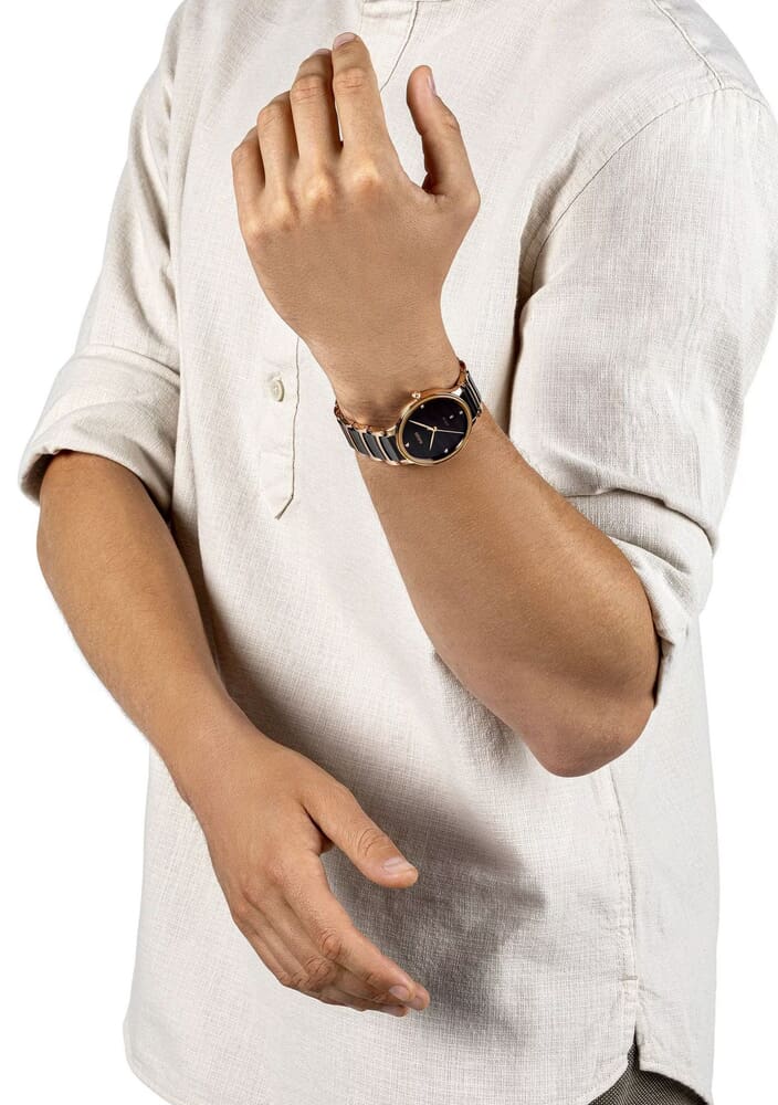 Унисекс кварцевый часы Rado Centrix 073.6023.3.071 коричневый нержавеющая сталь + керамика — Изображение 7