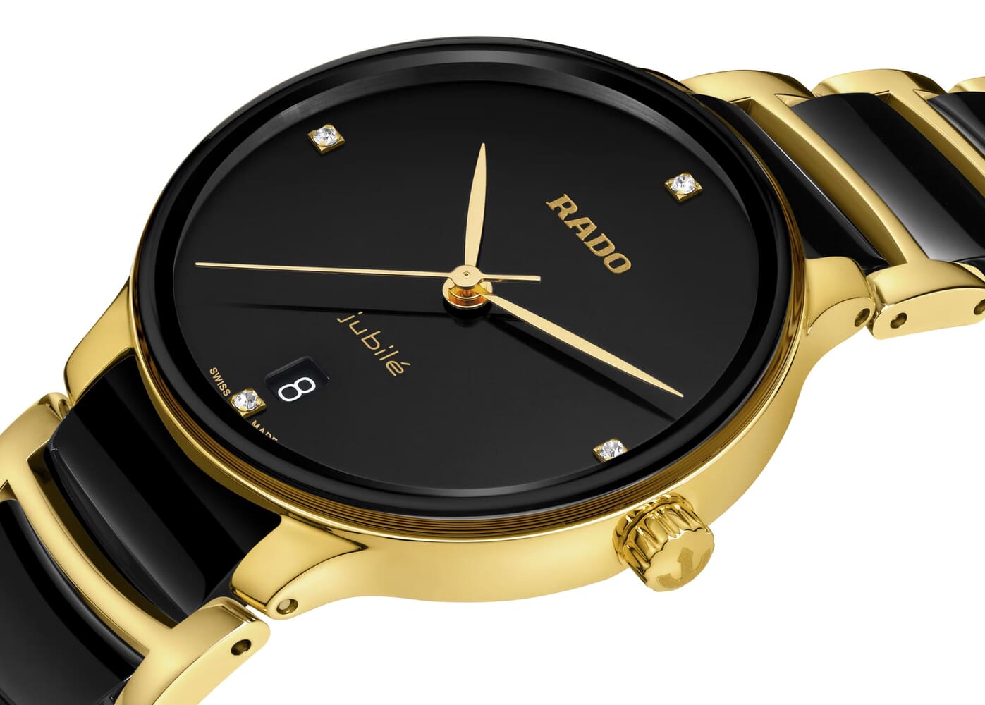 Женские кварцевый часы Rado Centrix 073.6039.3.071 черный нержавеющая сталь + pvd + керамика — Изображение 2