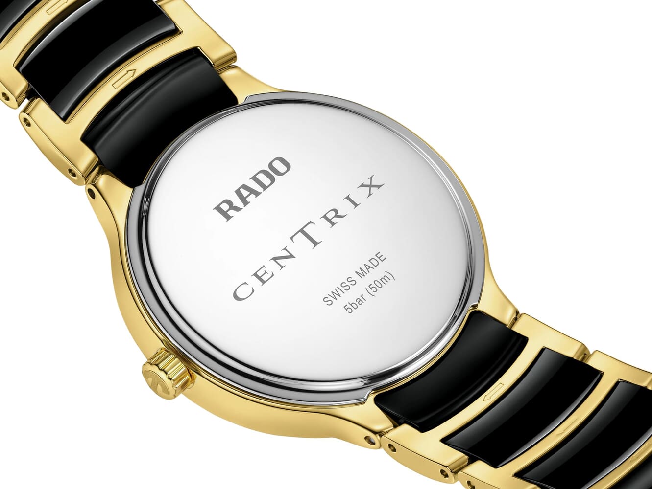 Женские кварцевый часы Rado Centrix 073.6039.3.071 черный нержавеющая сталь + pvd + керамика — Изображение 4