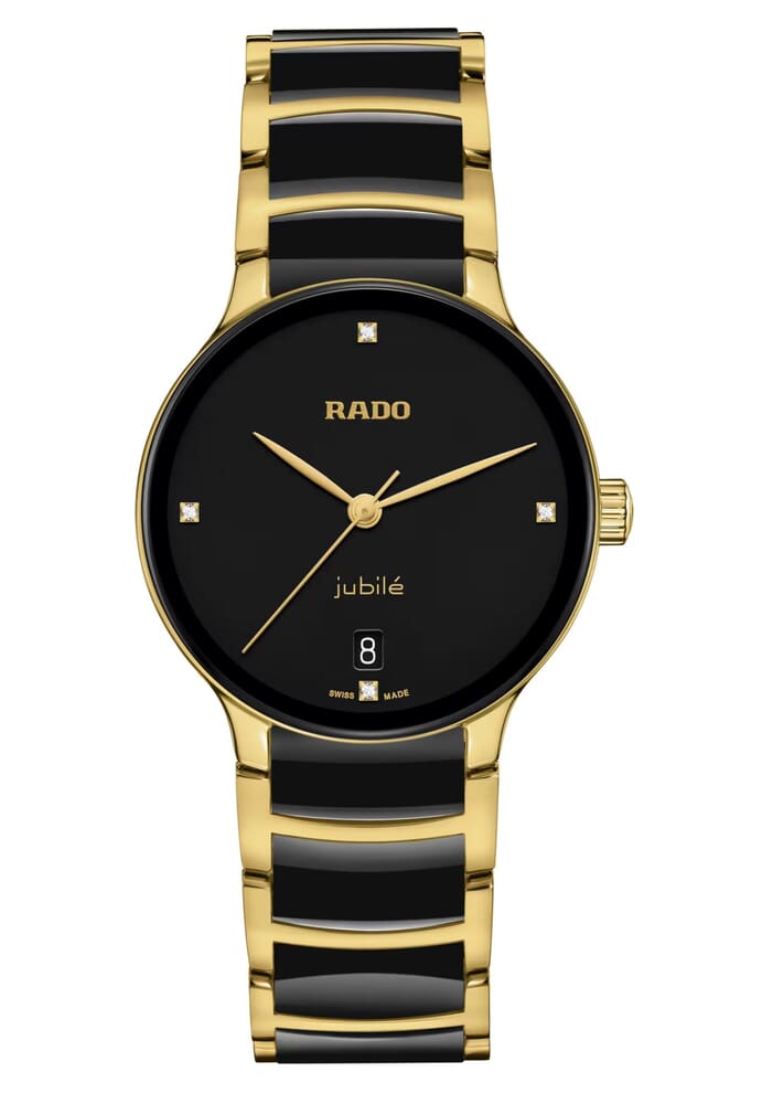 Женские кварцевый часы Rado Centrix 073.6039.3.071 черный нержавеющая сталь + pvd + керамика — Изображение 1