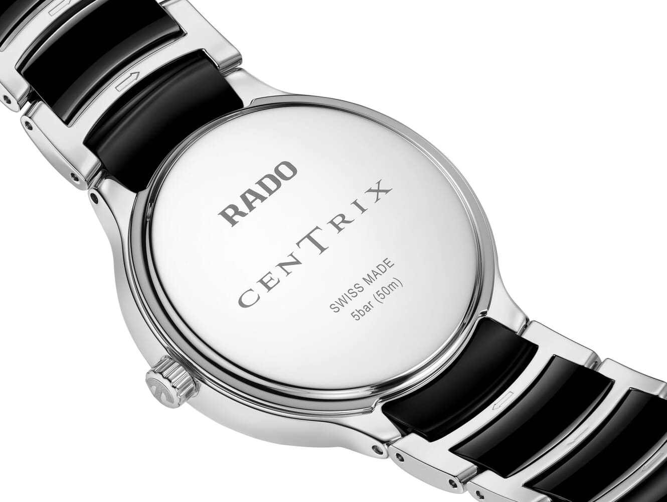 Женские кварцевый часы Rado Centrix 073.6040.3.071 черный нержавеющая сталь + керамика — Изображение 4