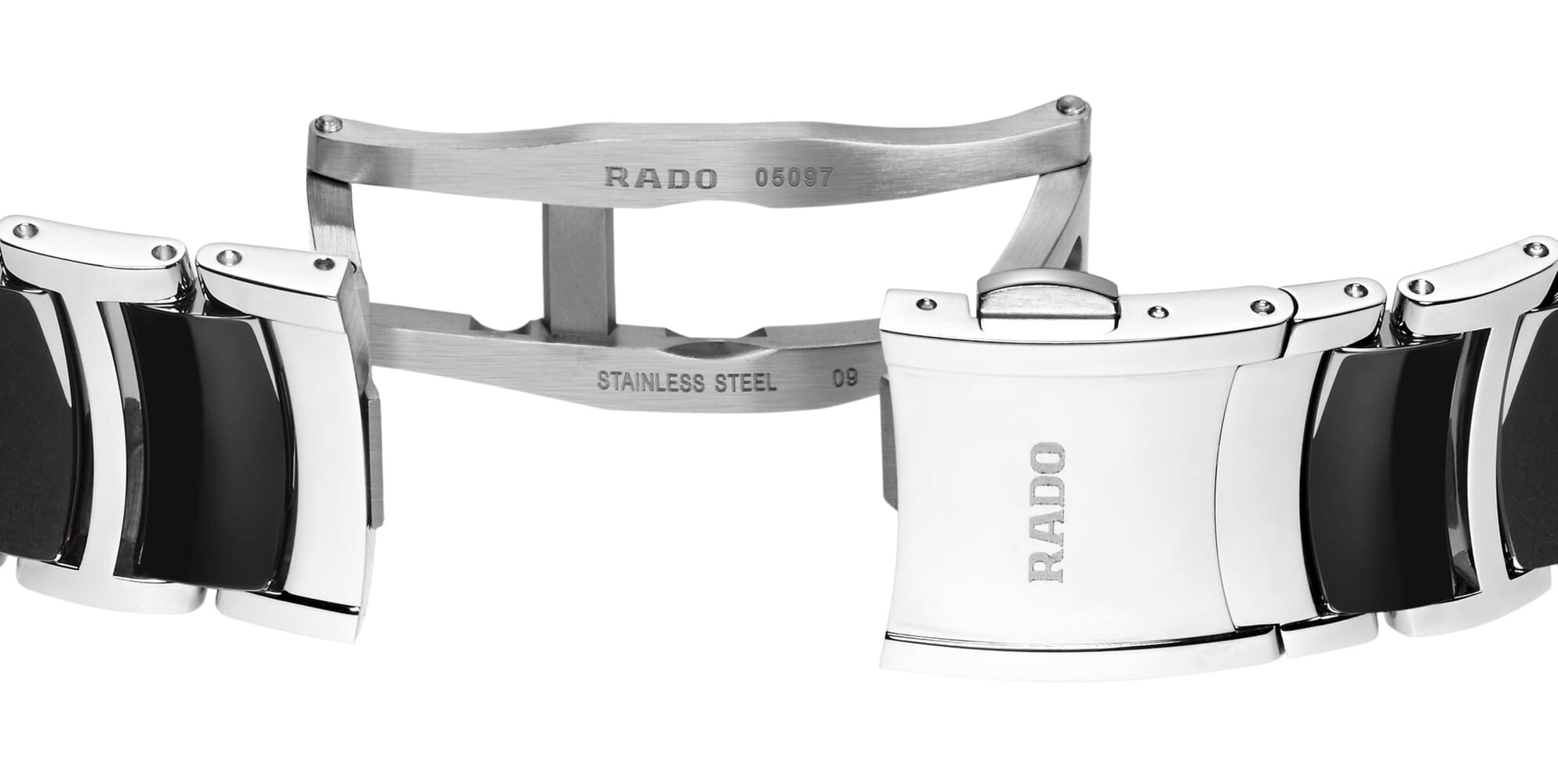 Женские кварцевый часы Rado Centrix 073.6040.3.071 черный нержавеющая сталь + керамика — Изображение 5