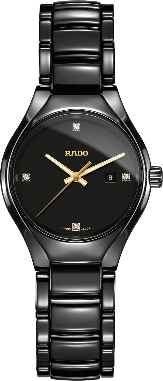 Женские кварцевый часы Rado True 079.0059.3.071 черный керамический — Изображение 1