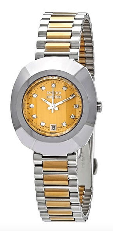 Женские часы Rado DiaStar 079.0307.3.130, механизм кварцевый, циферблат золотистый, браслет нержавеющая сталь — Изображение 2