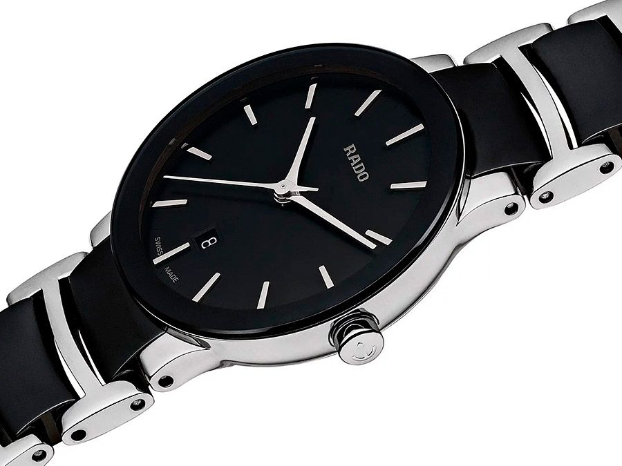 Женские часы Rado Centrix 079.0935.3.017, механизм кварцевый, циферблат черный, браслет керамический — Изображение 2
