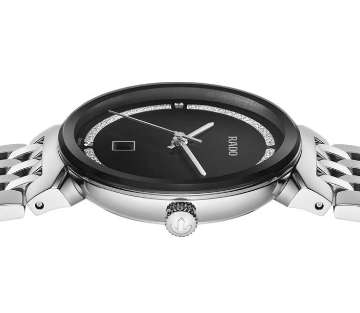 Женские часы Rado Florence 079.3913.4.016, механизм кварцевый, циферблат черный, браслет нержавеющая сталь — Изображение 5