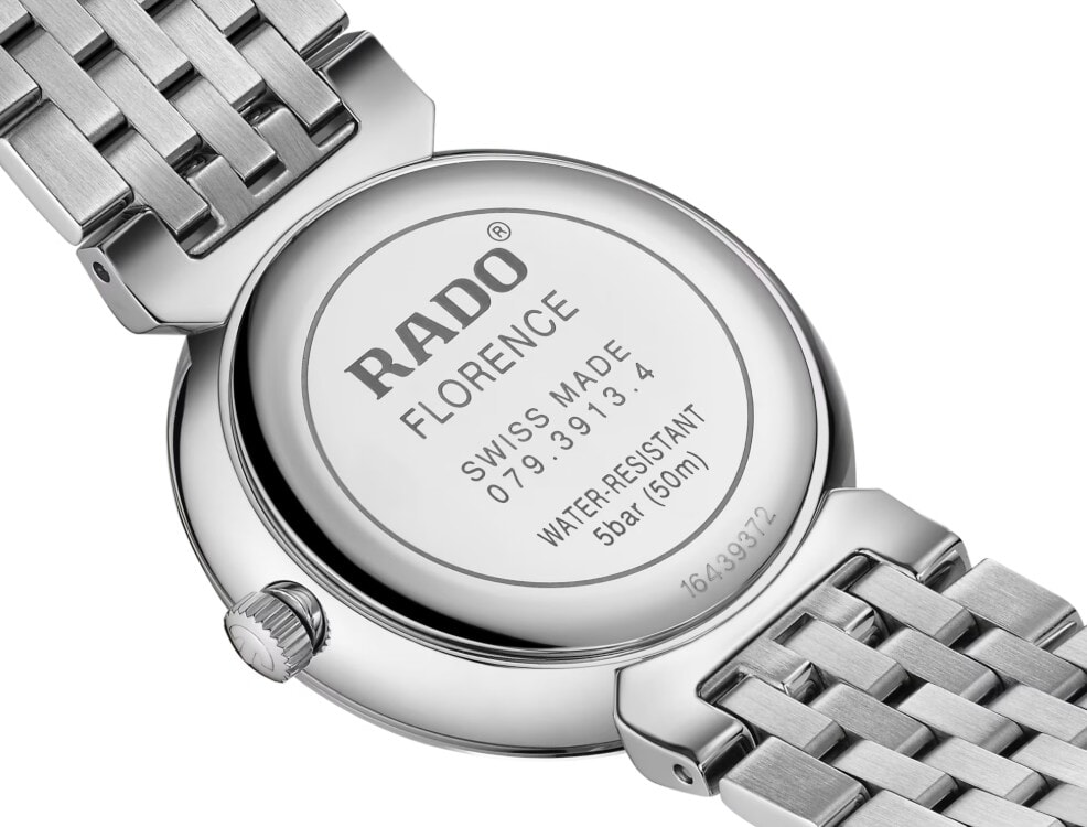 Женские кварцевый часы Rado Florence 079.3913.4.073 черный нержавеющая сталь — Изображение 5