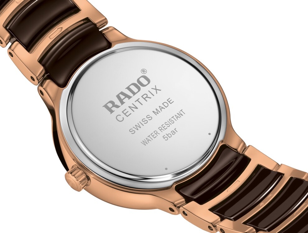 Женские кварцевый часы Rado Centrix 079.6024.3.030 коричневый нержавеющая сталь + pvd + керамика — Изображение 4