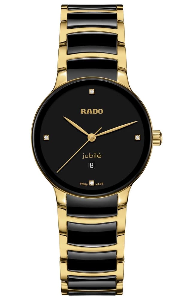 Женские кварцевый часы Rado Centrix 079.6025.3.071 черный нержавеющая сталь + pvd + керамика — Изображение 1