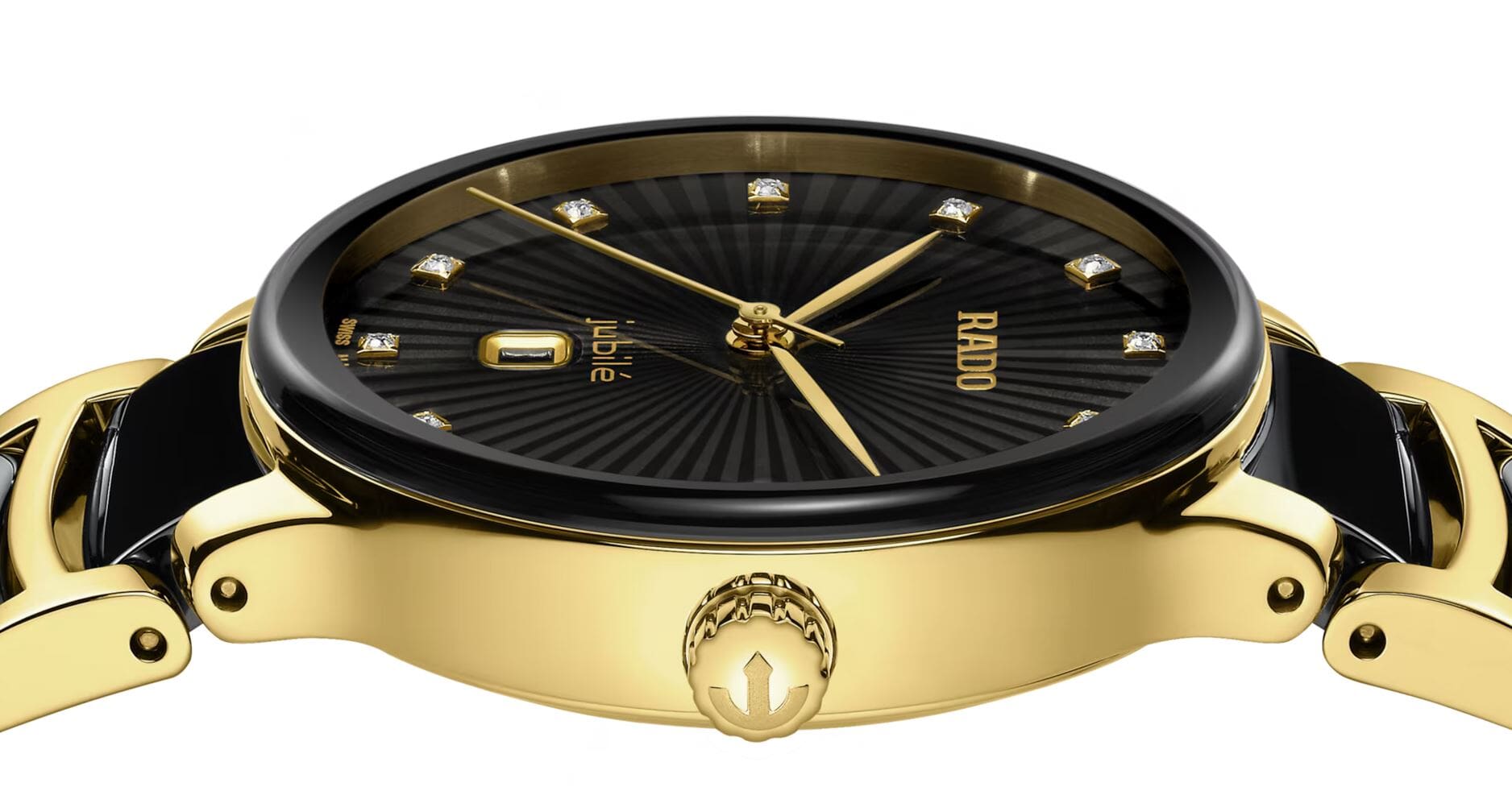 Женские кварцевый часы Rado Centrix 079.6025.3.074 черный нержавеющая сталь + pvd + керамика — Изображение 3