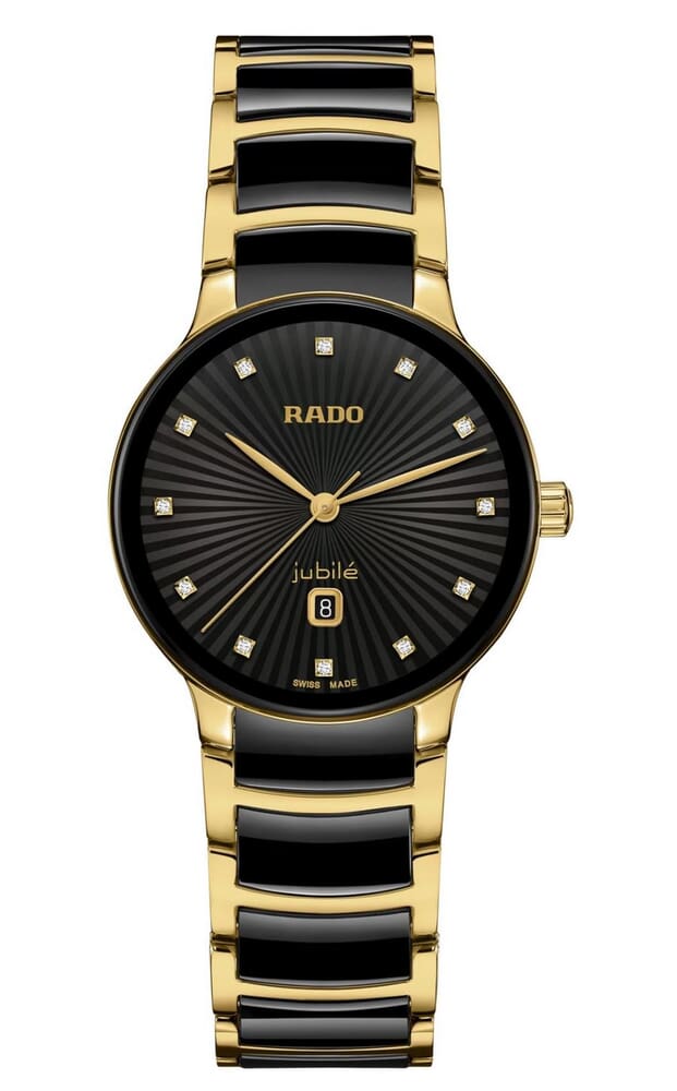Женские кварцевый часы Rado Centrix 079.6025.3.074 черный нержавеющая сталь + pvd + керамика — Изображение 1