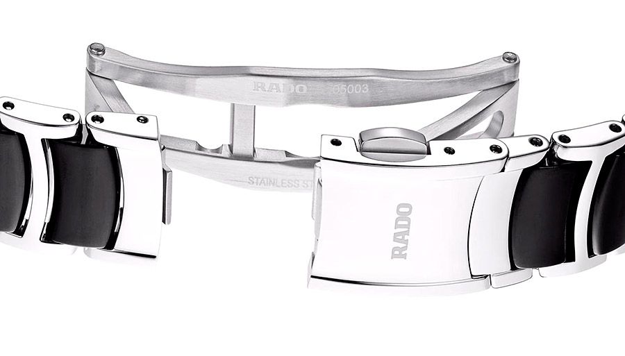 Женские часы Rado Centrix 079.6026.3.015, механизм кварцевый, циферблат черный, браслет керамический — Изображение 6
