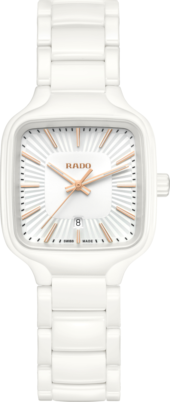 Женские кварцевый часы Rado True Square 079.6072.3.001 белый керамический — Изображение 1