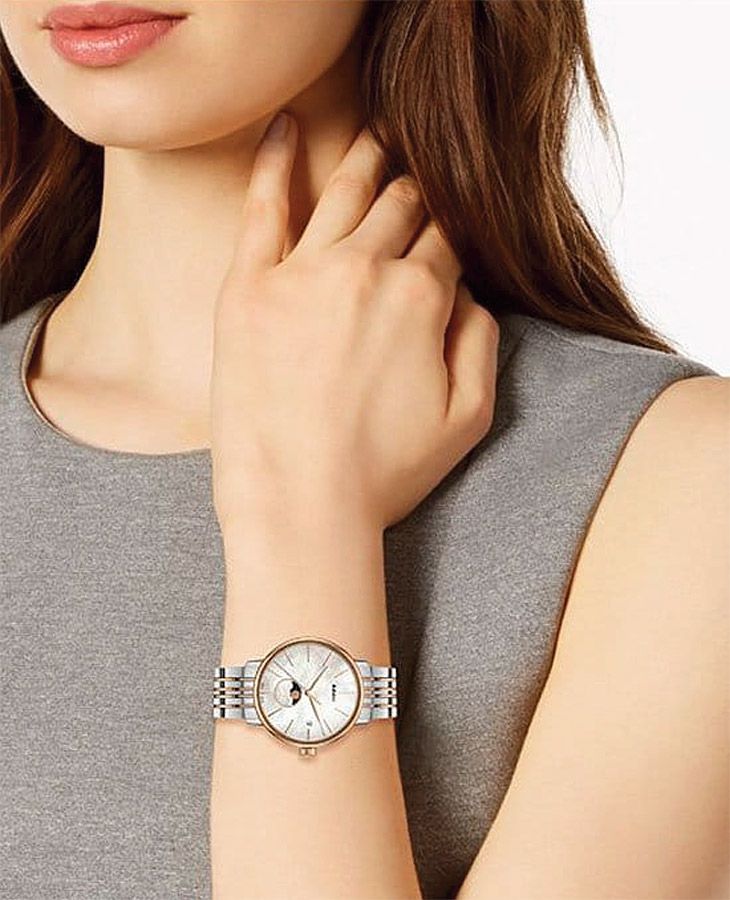 Женские часы Rado Coupole Classic 084.3883.4.094, механизм кварцевый, циферблат белый, браслет нержавеющая сталь + pvd — Изображение 5