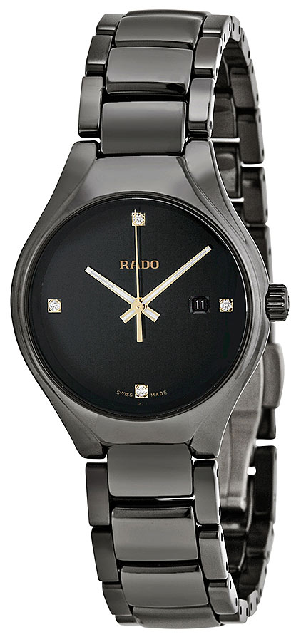 Женские кварцевый часы Rado True 111.0059.3.071 черный керамика — Изображение 2