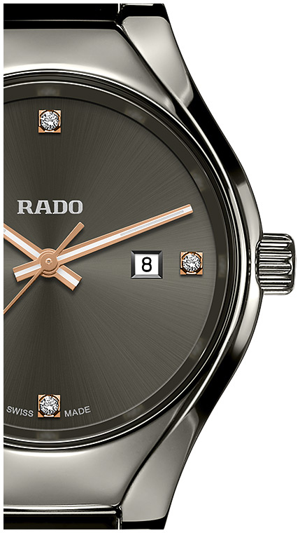 Женские кварцевый часы Rado True 111.0060.3.071 черный плазменная керамика — Изображение 2