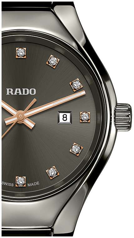 Женские кварцевый часы Rado True 111.0060.3.073 черный плазменная керамика — Изображение 2