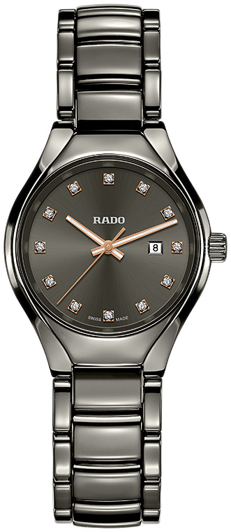 Женские кварцевый часы Rado True 111.0060.3.073 черный плазменная керамика — Изображение 1