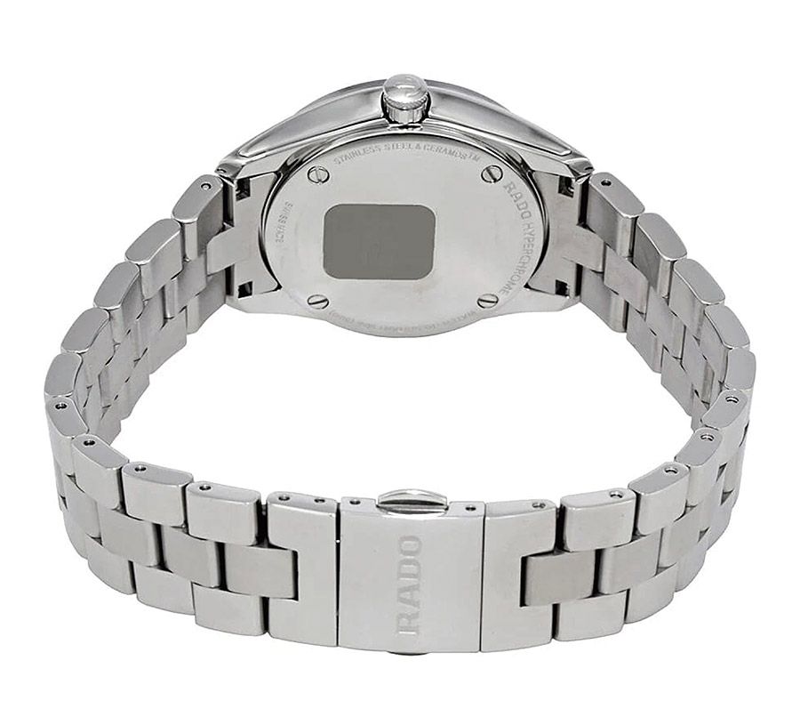 Женские часы Rado HyperChrome 111.0110.3.010, механизм кварцевый, циферблат серебристый, браслет нержавеющая сталь — Изображение 4