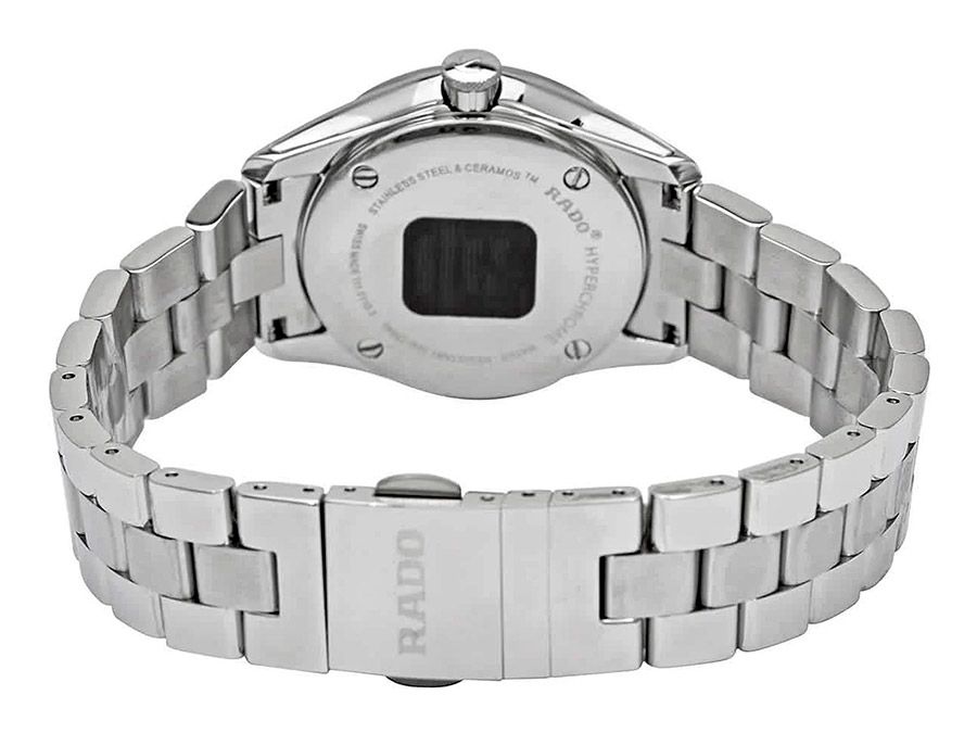 Женские часы Rado HyperChrome 111.0110.3.016, механизм кварцевый, циферблат черный, браслет нержавеющая сталь — Изображение 4