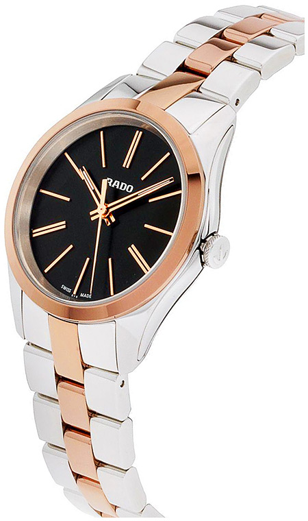 Женские кварцевый часы Rado HyperChrome 111.0976.3.015 черный нержавеющая сталь + ceramos™ — Изображение 2