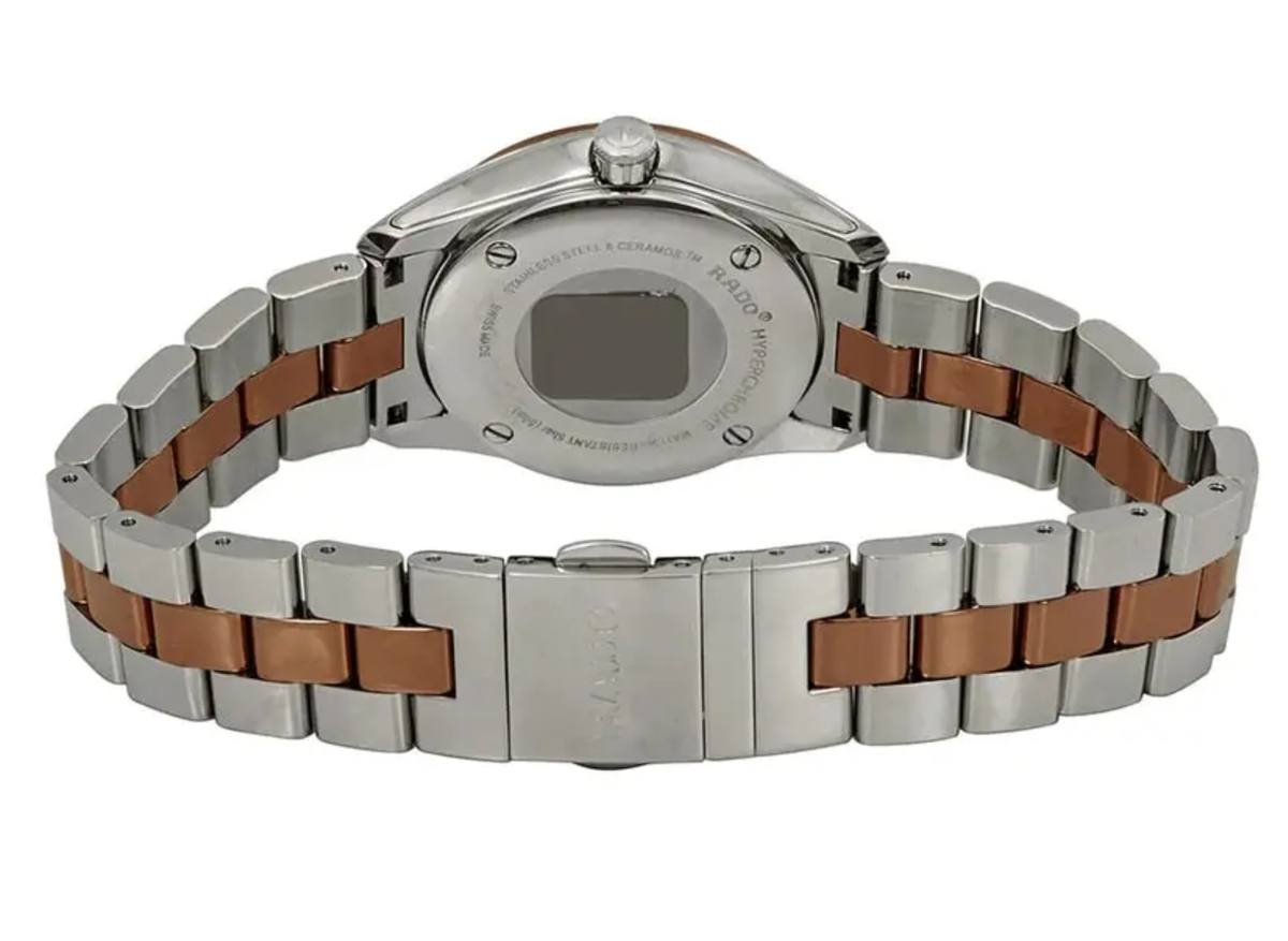 Женские кварцевый часы Rado HyperChrome 111.0976.3.015 черный нержавеющая сталь + ceramos™ — Изображение 4