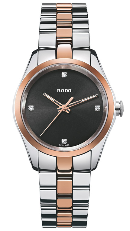 Женские кварцевый часы Rado HyperChrome 111.0976.3.072 черный нержавеющая сталь + ceramos™ — Изображение 1