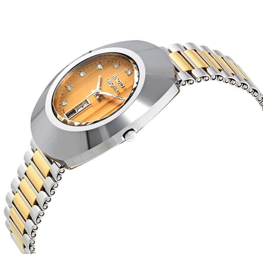 Мужские кварцевый часы Rado DiaStar 114.0305.3.130 золотистый нержавеющая сталь + pvd — Изображение 2