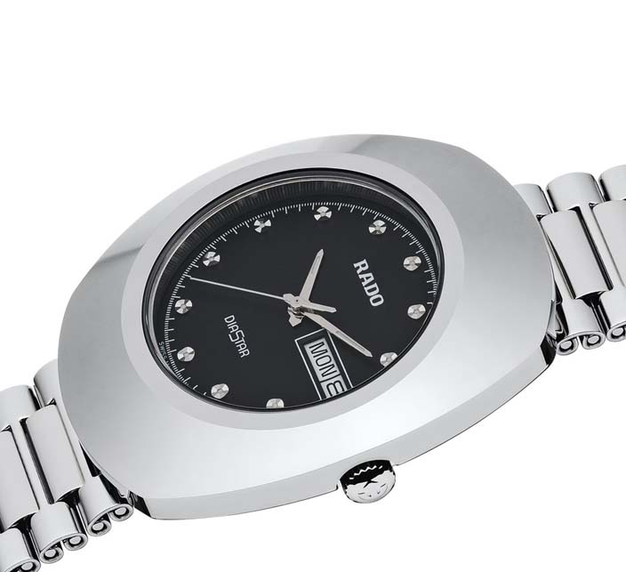 Мужские часы Rado DiaStar 114.0391.3.015, механизм кварцевый, циферблат черный, браслет нержавеющая сталь — Изображение 3