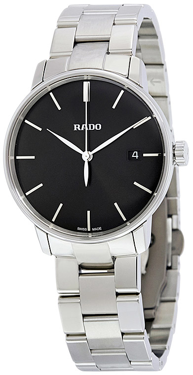 Мужские кварцевый часы Rado Coupole Classic 115.3864.4.015 черный нержавеющая сталь — Изображение 2