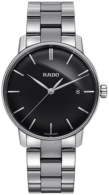 Мужские кварцевый часы Rado Coupole Classic 115.3864.4.015 черный нержавеющая сталь — Изображение 1