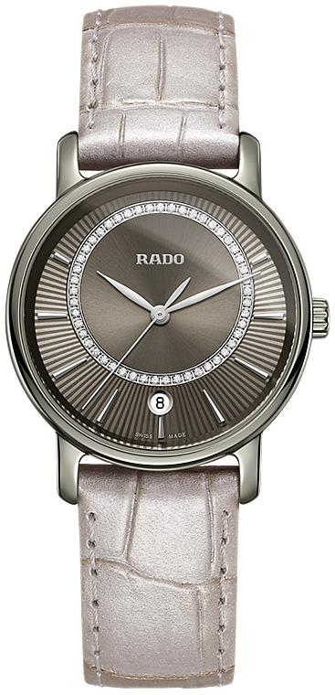 Женские кварцевый часы Rado DiaMaster 218.0064.3.471 черный кожа — Изображение 1
