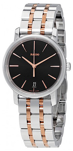 Женские кварцевый часы Rado DiaMaster 218.0089.3.016 черный нержавеющая сталь + pvd — Изображение 2