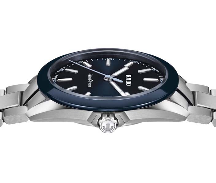 Мужские часы Rado HyperChrome 292.6280.3.020, механизм кварцевый, циферблат синий, браслет нержавеющая сталь — Изображение 5