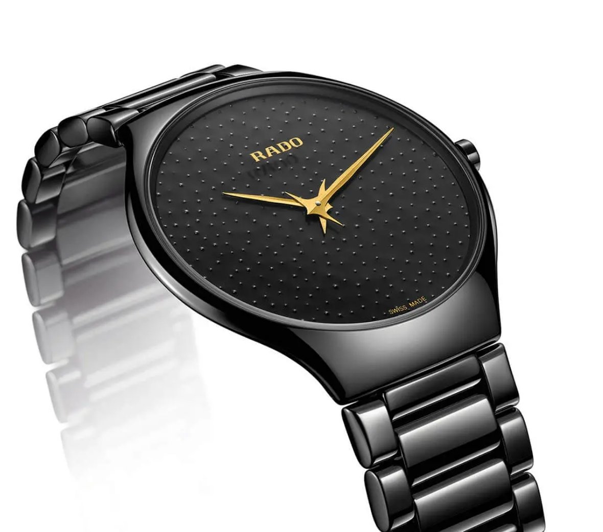Унисекс кварцевый часы Rado True Thinline 420.0009.3.019  высокотехнологичная керамика — Изображение 3