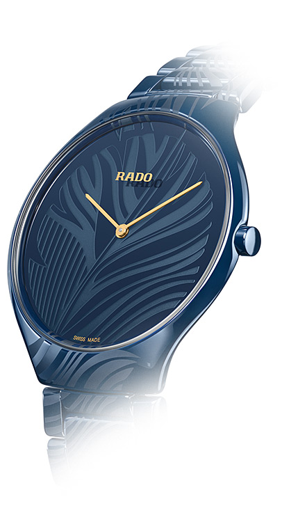 Женские кварцевый часы Rado True Thinline 420.0014.3.015 синий керамика — Изображение 3