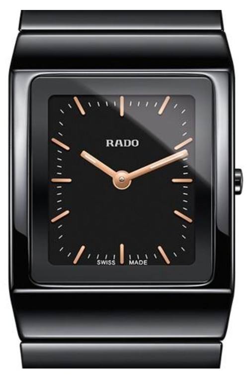 Женские кварцевый часы Rado Ceramica 420.0702.3.016 черный керамика — Изображение 2