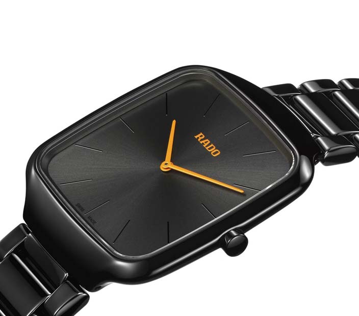 Унисекс часы Rado True Square 420.6054.3.016, механизм кварцевый, циферблат черный, браслет высокотехнологичная керамика — Изображение 4