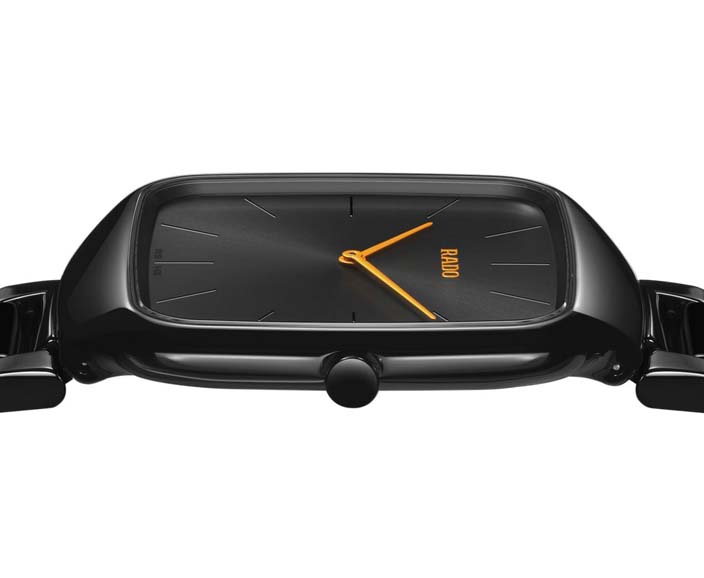 Унисекс часы Rado True Square 420.6054.3.016, механизм кварцевый, циферблат черный, браслет высокотехнологичная керамика — Изображение 5