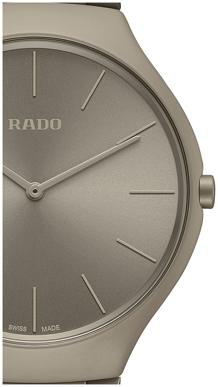 Унисекс кварцевый часы Rado True Thinline 420.6098.3.068 серый керамика — Изображение 2