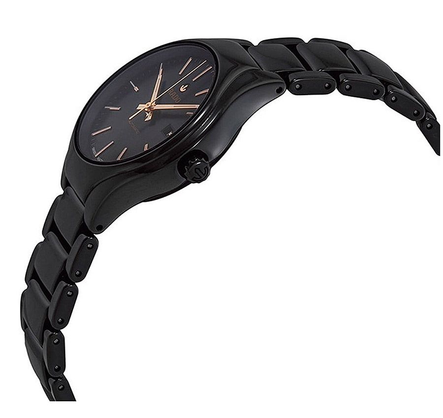 Женские часы Rado True 561.0242.3.016, механизм механический с автоподзаводом, циферблат черный, браслет керамика — Изображение 5
