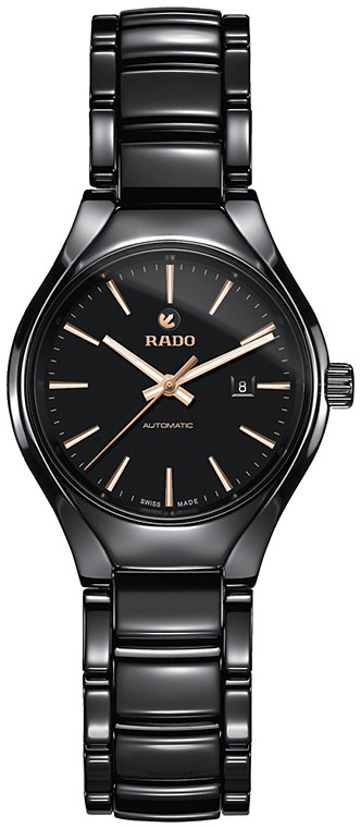 Женские механический с автоподзаводом часы Rado True 561.0242.3.016 черный керамика — Изображение 1