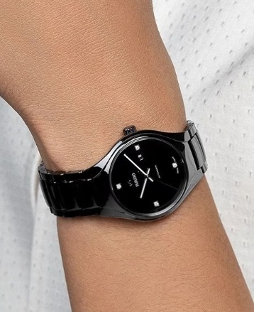 Женские механический с автоподзаводом часы Rado True 561.0242.3.072 черный керамический — Изображение 2