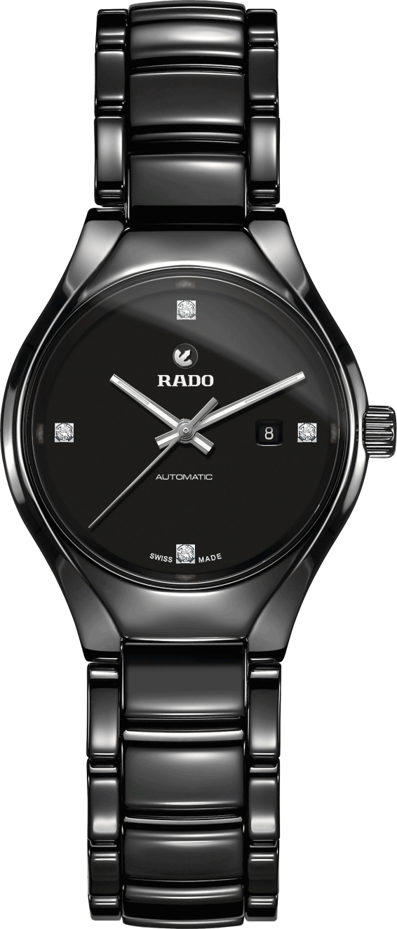 Женские механический с автоподзаводом часы Rado True 561.0242.3.072 черный керамический — Изображение 1