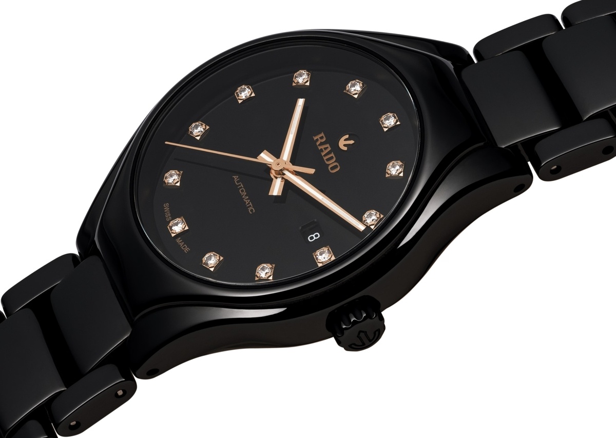Женские механический с автоподзаводом часы Rado True 561.0242.3.073 черный керамика — Изображение 3